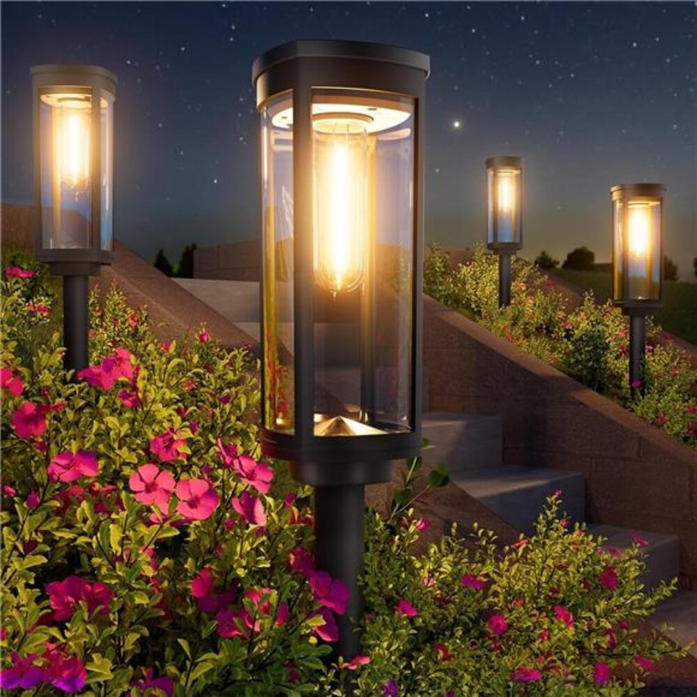 Bright Solar Pathway Lights Outdoor, 8 Pack Solar Powered Garden Lights